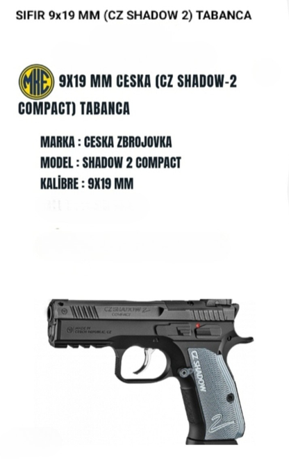 SIFIR 9x19 MM (CZ SHADOW 2) TABANCA